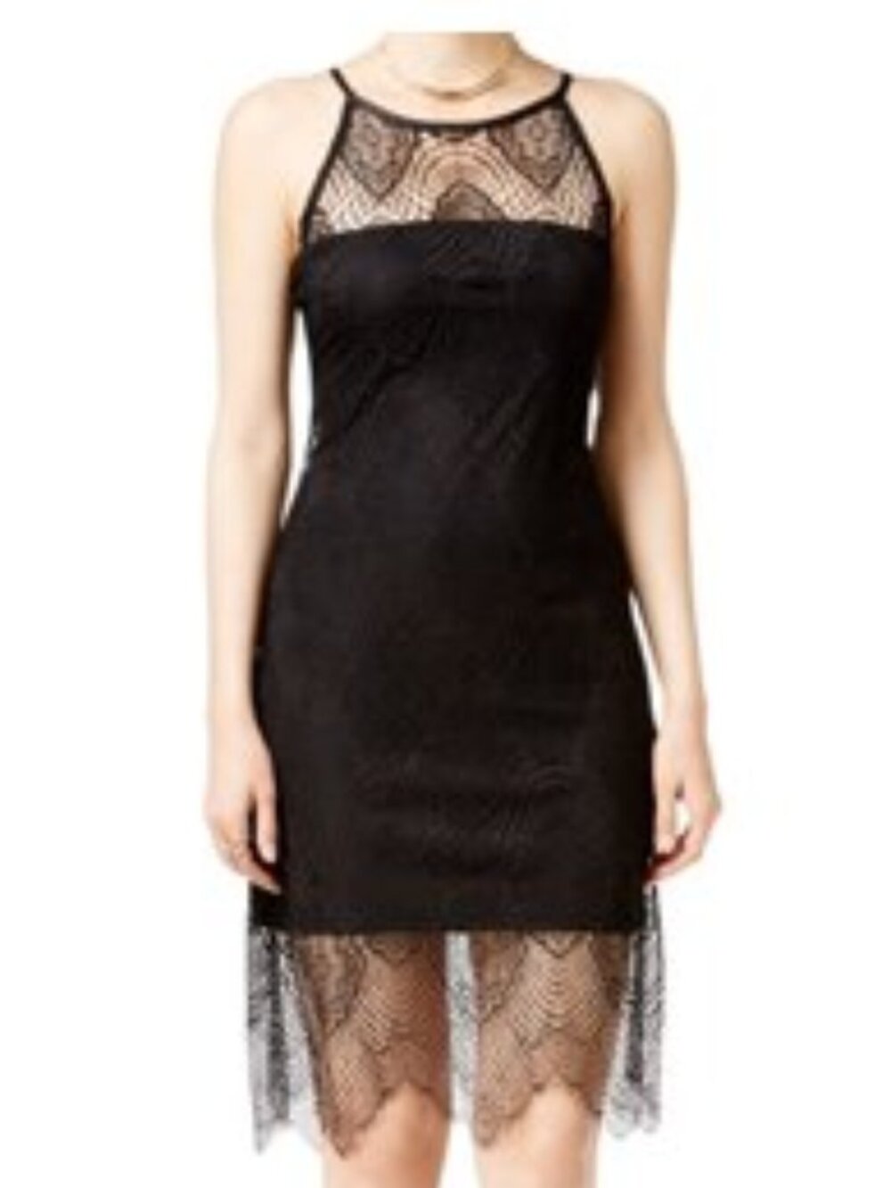Jump Women's Juniors Halter Dress Bodycon Black Size 7/8